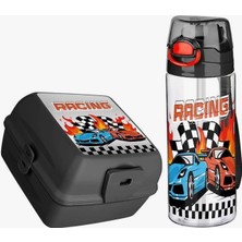 Hane216 Schooly Racing Matara Beslenme Kabı Seti BPA İçermez Plastik