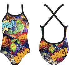 Turbo Kız Çocuk Mayo Happy Kıds - Swımsuıt Gırl Su