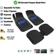 Rptech Audi A4 2023 5/n Kaymaz Taban 3D Havuzlu Paspas Siyah Mavi