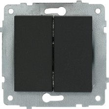 Quantum Siyah Komütatör (İkili Anahtar) (ovivo) Çerçeve Hariçtir.