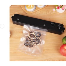 Vacuum Sealer Ev Tipi Vakum Ve Mühürleme Makinesi +10 Adet + 5 Metre Rulo Vakum Poşeti