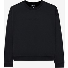 Skechers W Essential Crewneck Sweatshirt Kadın Siyah Sweatshirt S242109-001