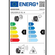 Goodyear 195/65 R15 91H Ultragrip 8 Ms Oto Kış Lastiği (Üretim Yılı: 2024)