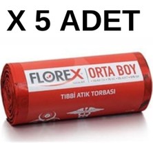 Tıbbi Atık Torbası (Poşeti) 55 Cm*65 cm (Orta Boy) 5 RULO