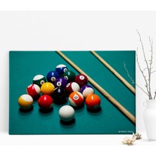 BK Kişiye Özel Bilardo Temalı Kanvas Tablo (50 x 70 Cm.) 3
