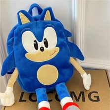 Flexible1 Sonic Peluş Çanta Süper Sonic Fare Kirpi Çocuk Oyuncak Sırt Çantası (Yurt Dışından)