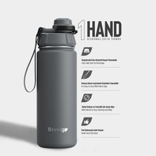 Stevig 1 Hand Leak-Proof Sızdırmaz Çelik Termos 500 ml Grey ST-209