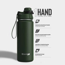 Stevig 1 Hand Leak-Proof Sızdırmaz Çelik Termos 500 ml Green ST-208