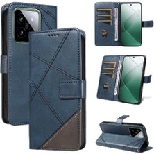 Colorful Shop Elmas Dikiş Deri Telefon ile Xiaomi 14 ve Kart Yuvası Için Flip Case (Yurt Dışından)