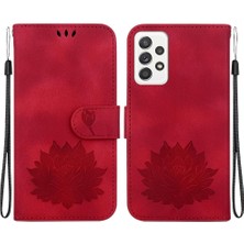 Colorful Shop Galaxy Için Flip Case A52S 5g Kickstand Manyetik Kickstand Lotus (Yurt Dışından)