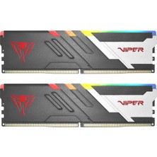 Patriot Viper Venom Rgb PVVR532G660C34K 32GB (2X16GB) Ddr5 6600MHZ CL34 Gaming Ram (Bellek)