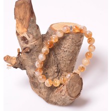 Taş Sandığı Sitrin Taşı Bileklik (8 Mm)