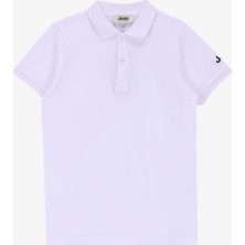 Jeep Düz Beyaz Erkek Polo T-Shirt J4WB-TST7705