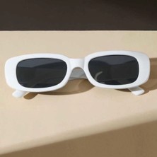 Ayel Glasses Beyaz  Kadın  Güneş  Gözlüğü Retro