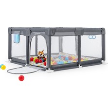 Playard Güvenli Bebek Ve Çocuk Oyun Alanı Oyun Parkı 125x125 Oyun Matı Ve Topları