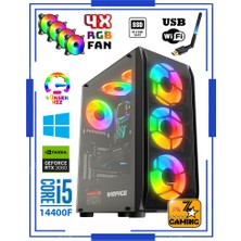 Zeiron Anubis Rtx4 Intel Core I5-14400F 16GB Ddr4 Ram 512GB M.2 SSD + 1tb HDD 12GB RTX3060 Oyuncu Masaüstü Bilgisayar