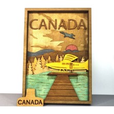 Wood-X Ahşap Mdf Çok Katmanlı Kanada Dekoratif Tablo