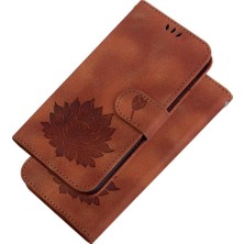 Colorful Shop Tecno Kıvılcım 10C Manyetik Kabartma Lotus Çiçek Cüzdan Için Flip Case (Yurt Dışından)