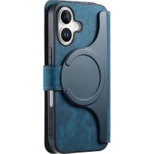 Colorful Shop Iphone 16 Için Flip Case Retro Kart Standı Mıknatıs Koruyucu Malzeme Cüzdan (Yurt Dışından)