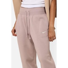 Nike Sportswear Phoenix Fleece High Rise Oversized Şardonlu Büyük Beden Yüksek Bel Kadın Eşofman Altı Sütlü Kahve