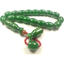 İskeçe Tesbih Şevket Alkan Usta Eseri Eski Usul Işlenmiş Bakalit Sertifikalı 5676