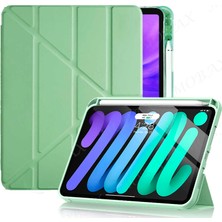 MobaxAksesuar Apple iPad Air 11INÇ M2 2024 Kılıf Kalem Şarj Bölmeli Case A2902 A2903 A2904