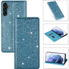 Mays Home1 Samsung Galaxy A05S Için Glitter Flip Case Pu Deri Flip Case Cüzdan (Yurt Dışından)