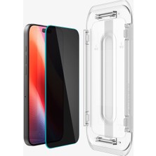 Spigen iPhone 16 Pro Max Hayalet Cam Ekran Koruyucu Kolay Kurulum GLAS.tR EZ Fit Privacy HD (2 Adet) - AGL07908