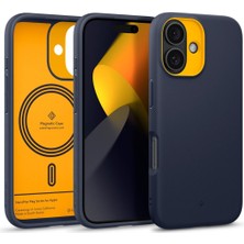 Spigen Caseology iPhone 16 Kılıf Nano Pop Mag MagSafe özellikli Blueberry Navy - ACS08235