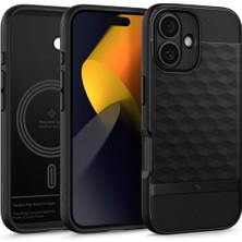 Spigen Caseology iPhone 16 Kılıf Parallax Mag MagSafe özellikli Matte Black - ACS08232