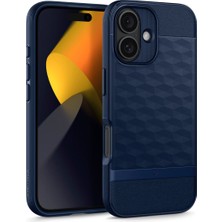 Spigen Caseology iPhone 16 Kılıf Parallax Mag MagSafe özellikli Midnight Blue - ACS08234