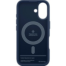 Spigen Caseology iPhone 16 Kılıf Parallax Mag MagSafe özellikli Midnight Blue - ACS08234