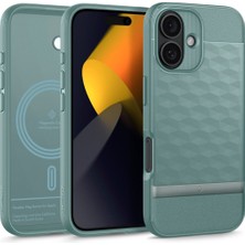 Spigen Caseology iPhone 16 Kılıf Parallax Mag MagSafe özellikli Sage Green - ACS08233