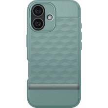 Spigen Caseology iPhone 16 Plus Kılıf Parallax Mag MagSafe özellikli Sage Green - ACS08104