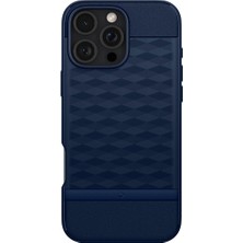 Spigen Caseology iPhone 16 Pro Kılıf Parallax Mag MagSafe özellikli Midnight Blue - ACS08171