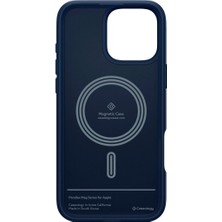 Spigen Caseology iPhone 16 Pro Kılıf Parallax Mag MagSafe özellikli Midnight Blue - ACS08171