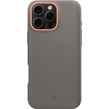 Spigen Caseology iPhone 16 Pro Max Kılıf Nano Pop Mag MagSafe özellikli Papaya Gray - ACS08043