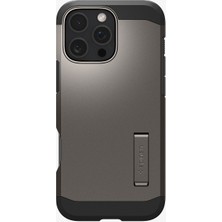 Spigen iPhone 16 Pro Kılıf Tough Armor AI MagFit MagSafe özellikli Gunmetal - ACS08145