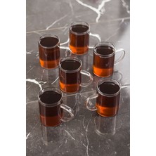 Borosilikat Isıya Dayanıklı Termisil Cam Kupa Bardak (6 x 200 Ml)