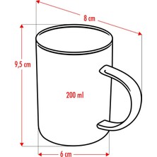 Borosilikat Isıya Dayanıklı Termisil Cam Kupa Bardak (6 x 200 Ml)