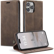 Mays Home1 IPhone 16 Için Flip Case Pro Max Durumda Kart Yuvası Kickstand Flip Folio Kitap (Yurt Dışından)