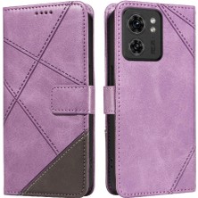 Mays Boutique Motorola Kenar 40 5g Deri Telefon Koruma Kılıfı ve Kart Için Flip Case (Yurt Dışından)