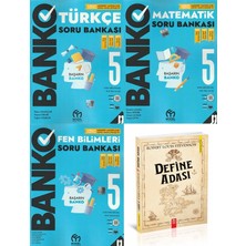 5.sınıf Banko Türkçe+Matematik+Fen Bilimleri Soru Bankası+Define Adası (4 Kitap