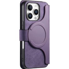 Mays Boutique Iphone 16 Için Flip Case Pro Kart Standı Mıknatıs Koruyucu Malzeme Retro (Yurt Dışından)