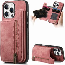 Mays Boutique Iphone 16 Için Kılıf Pro Standı Fonksiyonu Katlanabilir Arka Kapak Vintage Fermuar (Yurt Dışından)