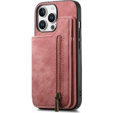 Mays Boutique Iphone 16 Için Kılıf Pro Standı Fonksiyonu Katlanabilir Arka Kapak Vintage Fermuar (Yurt Dışından)