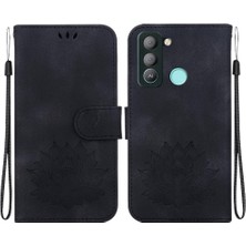 Mays Boutique Tecno Pop 5 Lte Cüzdan Kickstand Manyetik Kabartma Lotus Için Flip Case (Yurt Dışından)