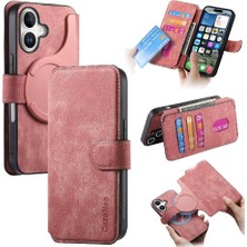 Mays Boutique Iphone 16 Için Flip Case Artı Kart Standı Cüzdan Mıknatıs Koruyucu Malzeme (Yurt Dışından)