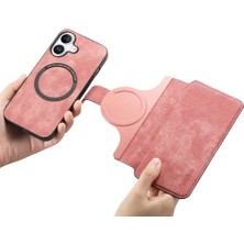 Mays Boutique Iphone 16 Için Flip Case Artı Kart Standı Cüzdan Mıknatıs Koruyucu Malzeme (Yurt Dışından)