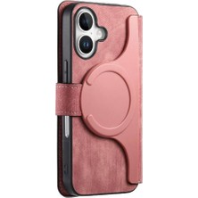 Mays Boutique Iphone 16 Için Flip Case Artı Kart Standı Cüzdan Mıknatıs Koruyucu Malzeme (Yurt Dışından)